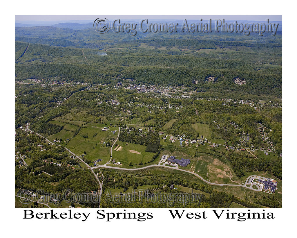 Aerial Photo of Berkeley Springs, West Virginia