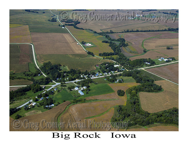 Aerial Photo of Big Rock Iowa