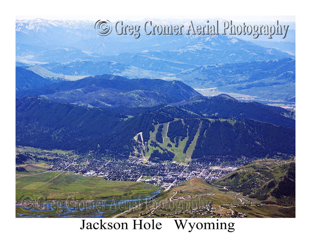 Aerial Photo of Jackson Hole, Wyoming