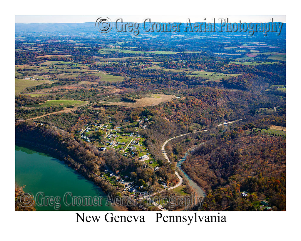 Aerial Photo of New Geneva, Pennsylvania