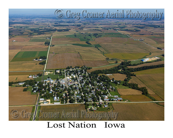 Aerial Photo of Lost Nation Iowa