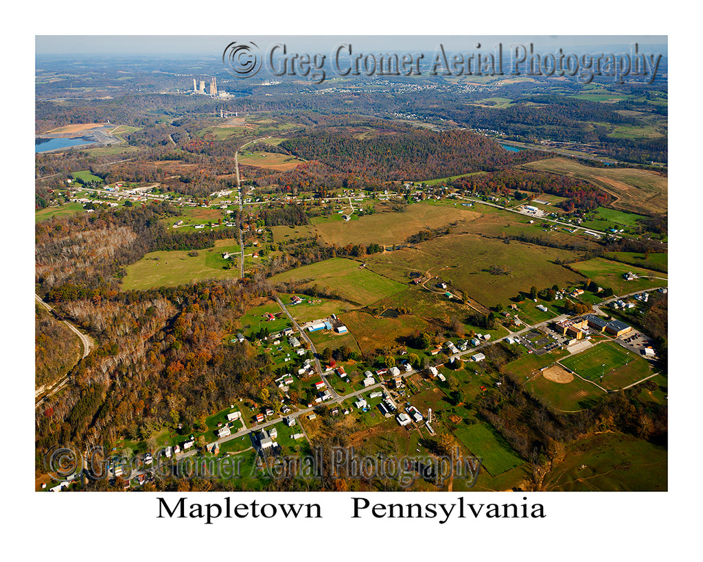 Aerial Photo of Mapletown, Pennsylvania