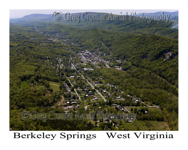 Aerial Photo of Berkeley Springs, West Virginia