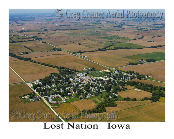 Aerial Photo of Lost Nation Iowa