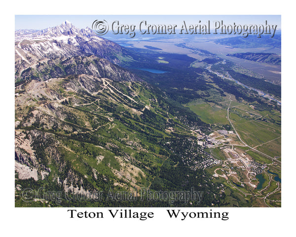 Aerial Photo of Teton Village, Wyoming