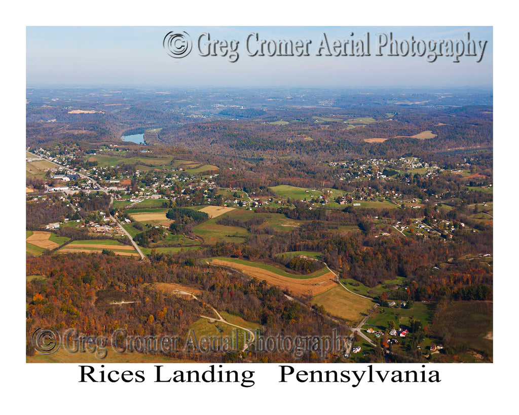 Aerial Photo of Rices Landing, Pennsylvania