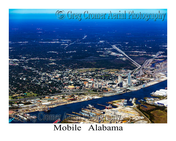 Aerial Photo of Mobile, Alabama