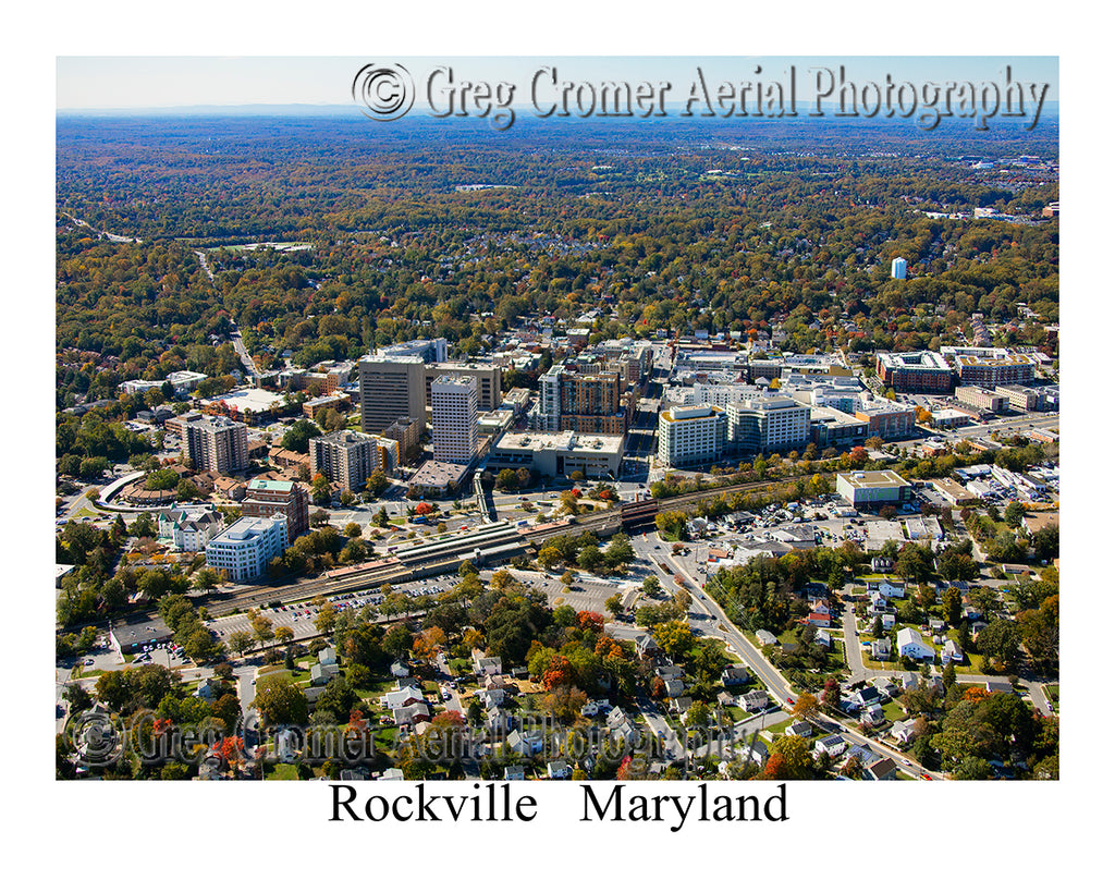 Aerial Photo of Rockville, Maryland