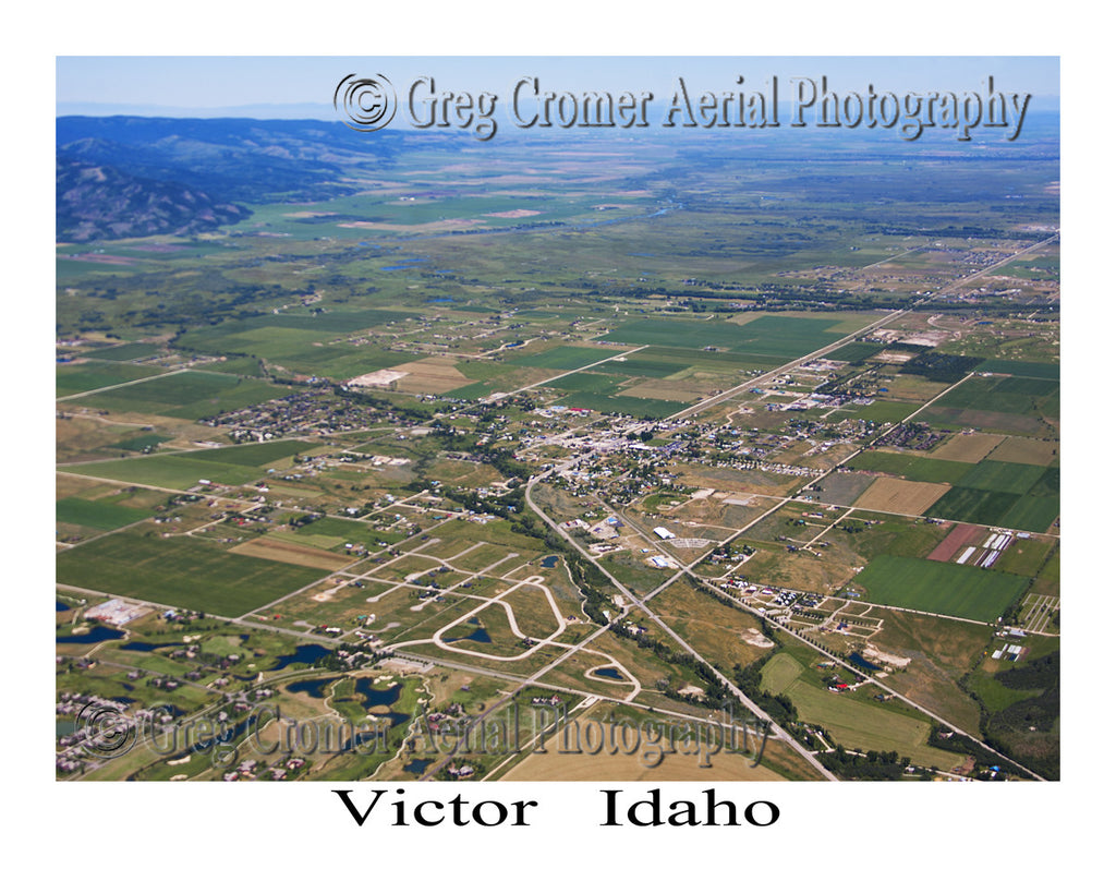 Aerial Photo of Victor, Idaho
