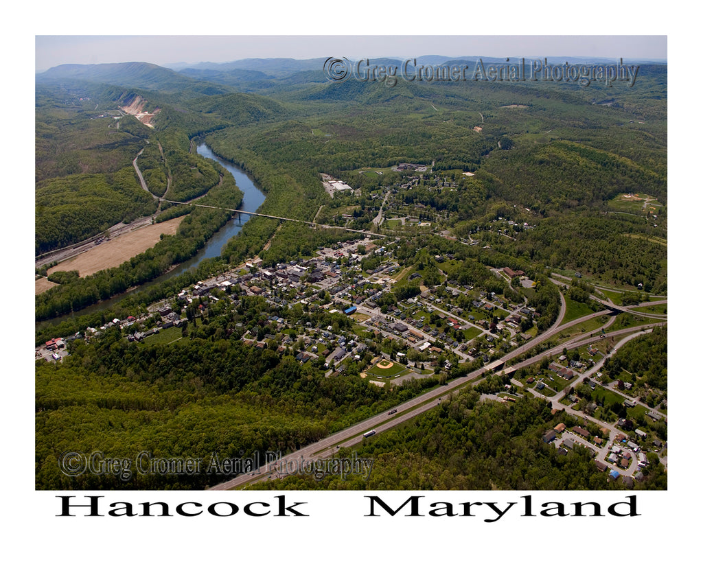 Aerial Photo of Hancock, Maryland