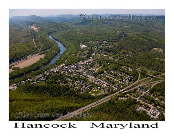 Aerial Photo of Hancock, Maryland