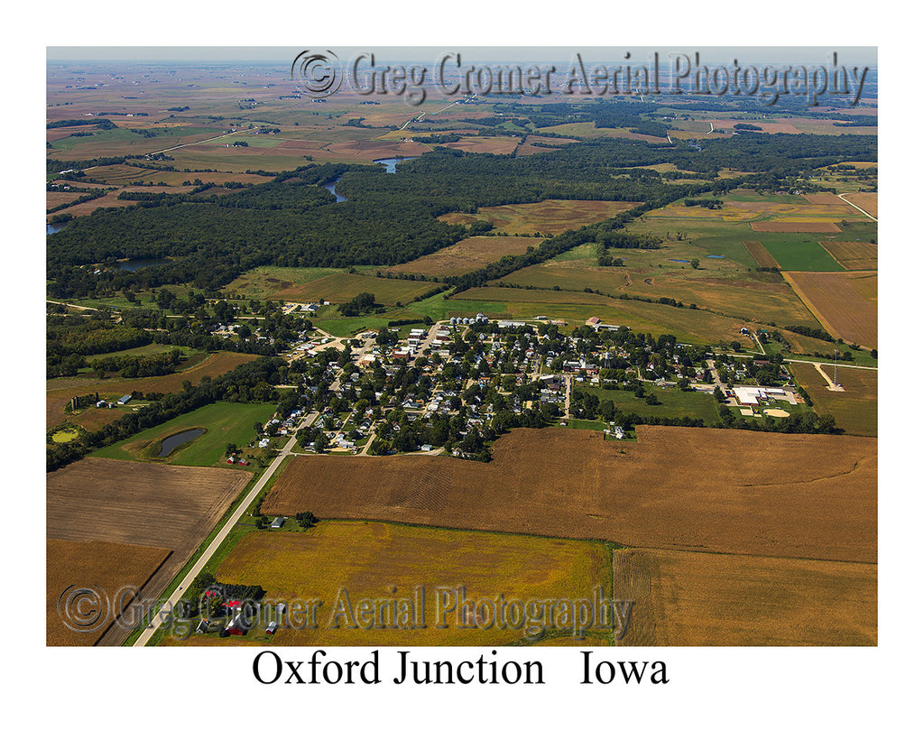 Aerial Photo of Oxford Junction Iowa