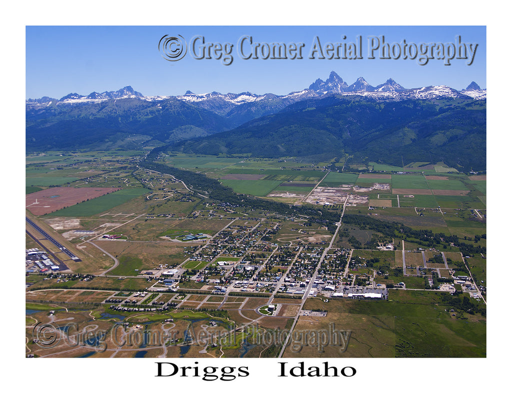 Aerial Photo of Driggs, Idaho