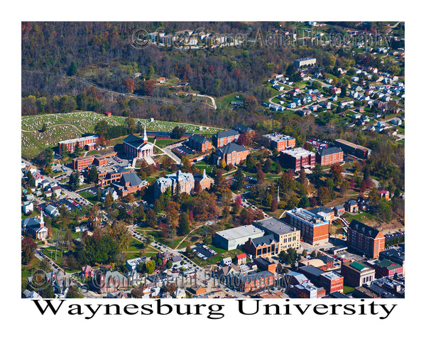 Aerial Photo of Waynesburg University - Waynesburg, Pennsylvania