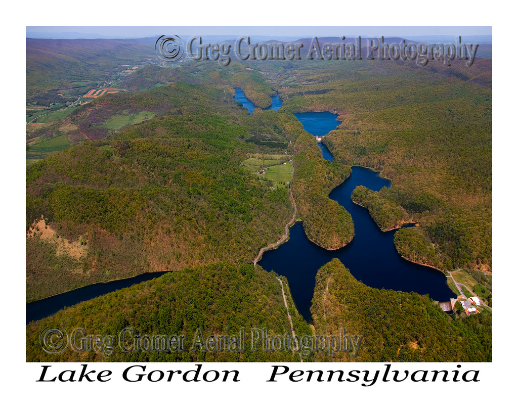 Aerial Photo of Lake Gordon, Pennsylvania