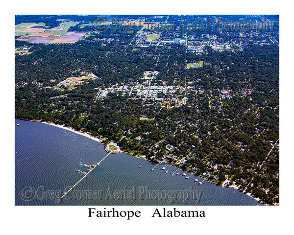 Aerial Photo of Fairhope, Alabama