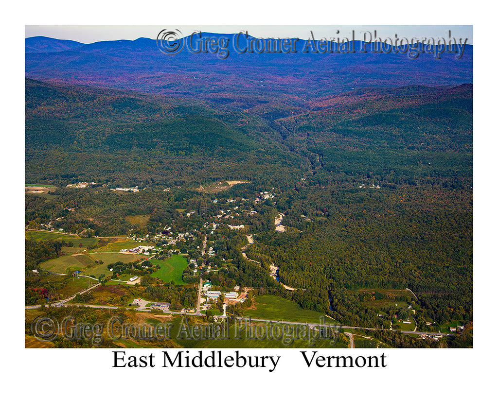 Aerial Photo of East Middlebury, Vermont