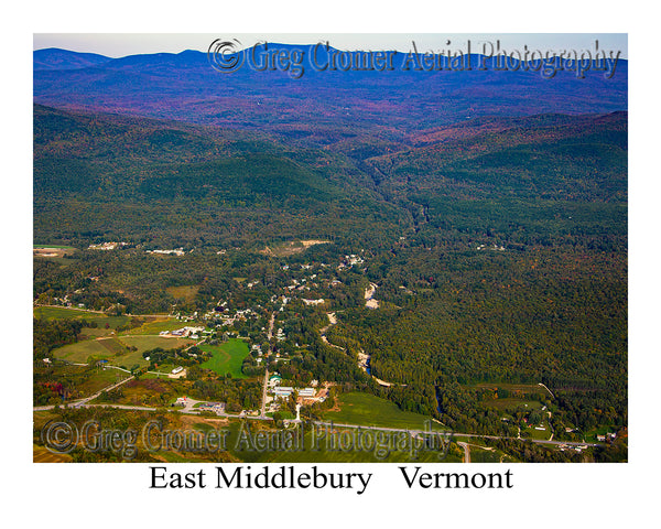 Aerial Photo of East Middlebury, Vermont