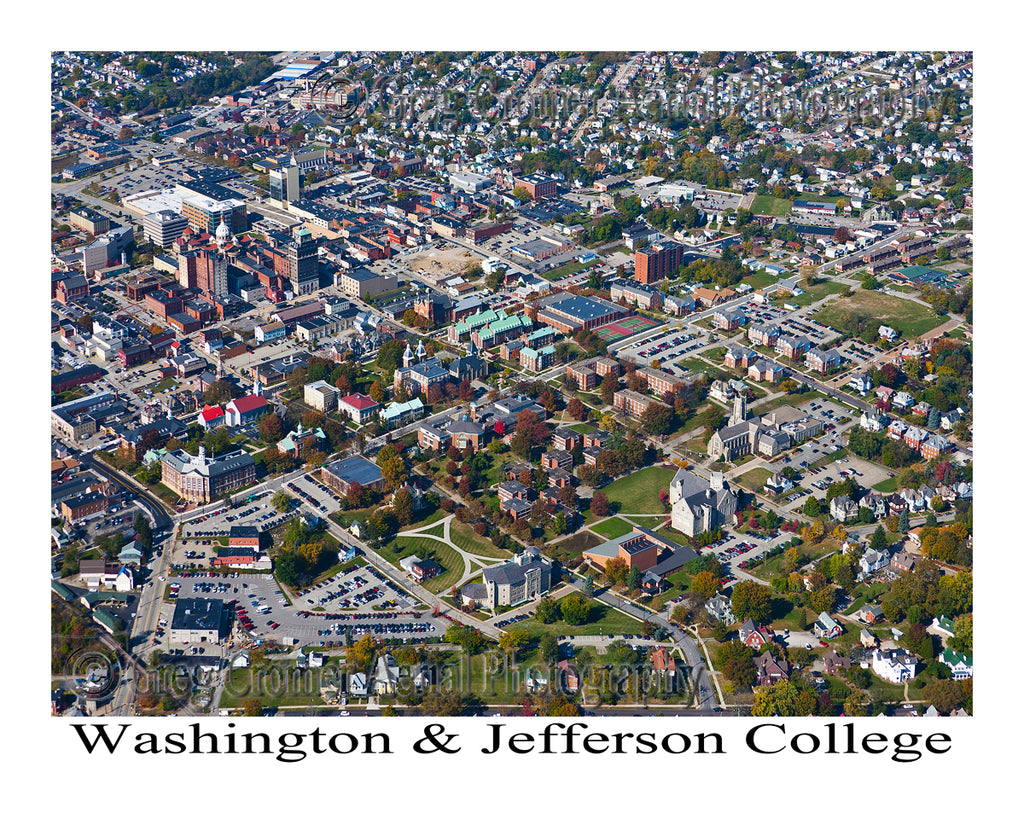 Aerial Photo of Washington and Jefferson College - Washington, Pennsylvania