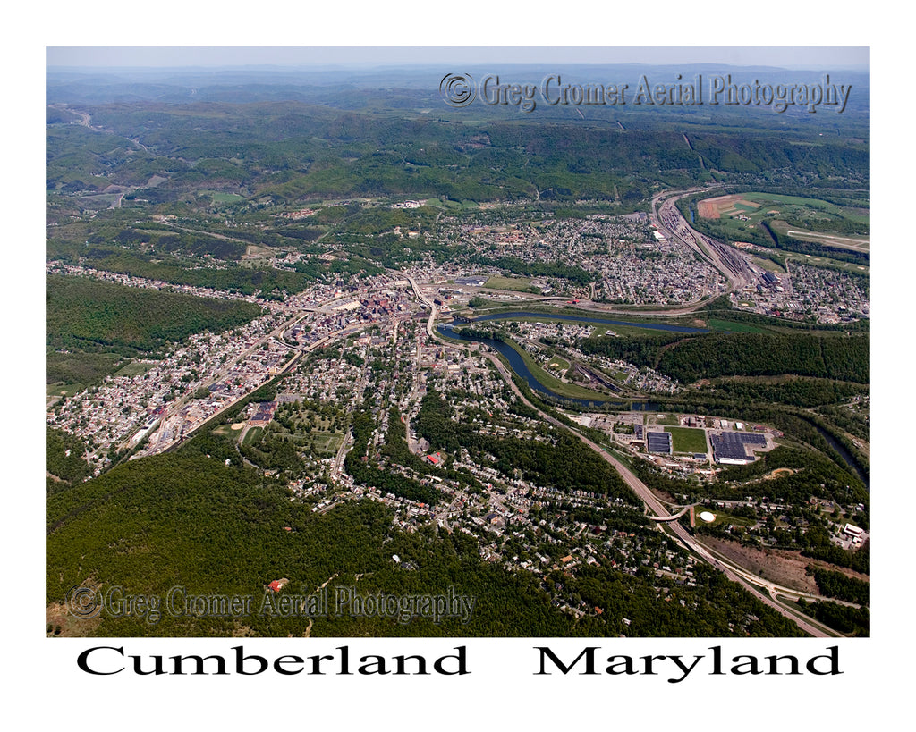 Aerial Photo of Cumberland, Maryland