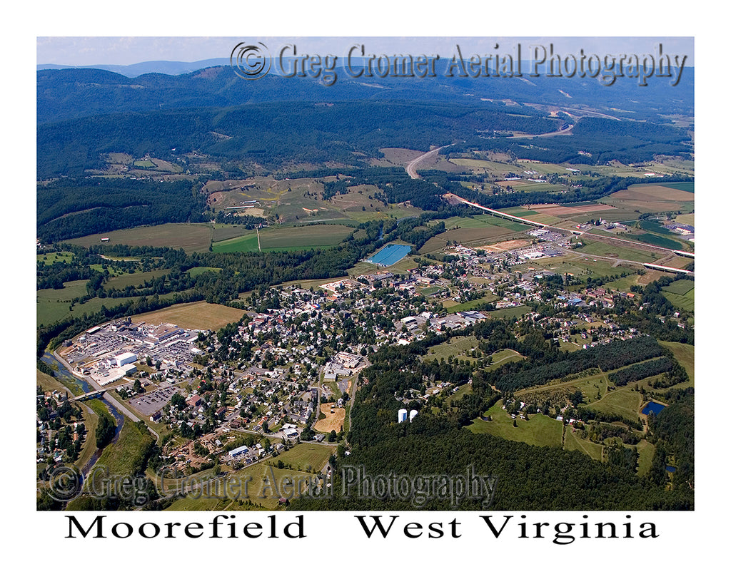 Aerial Photo of Moorefield, West Virginia