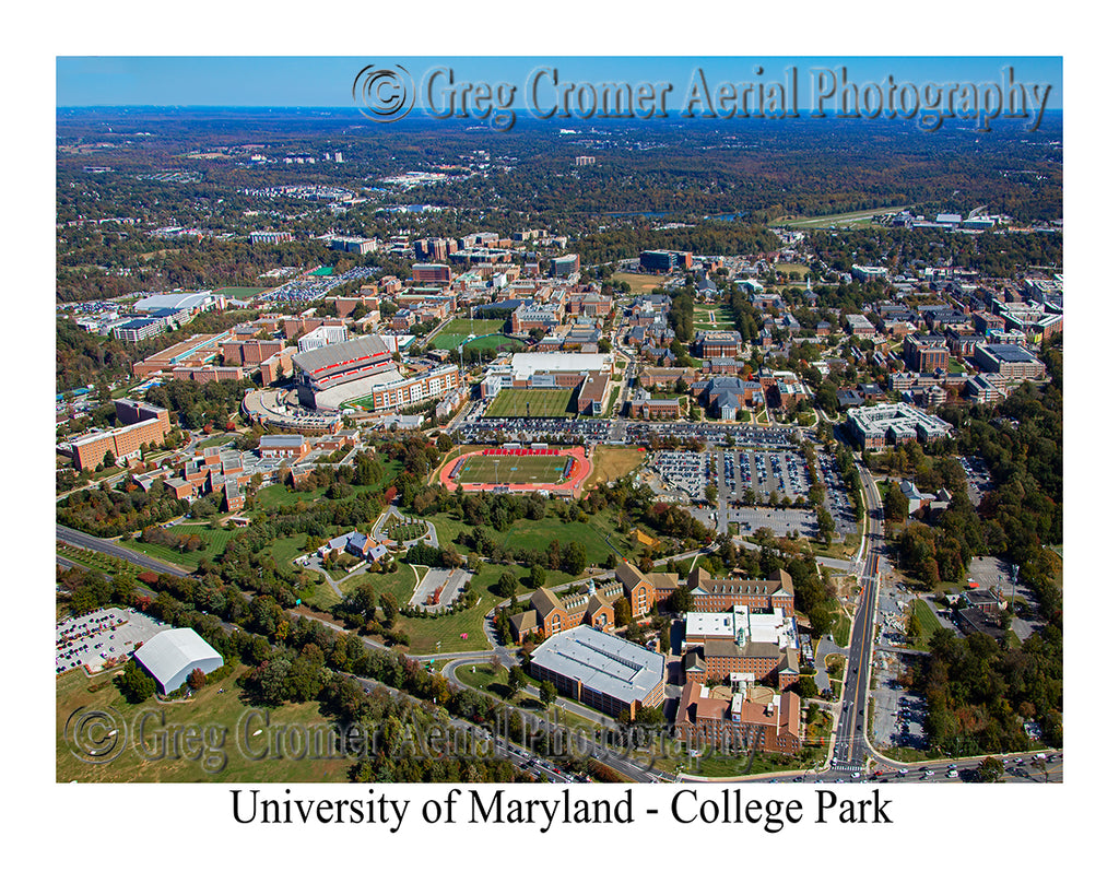 Aerial Photo of University of Maryland College Park - College Park, Maryland