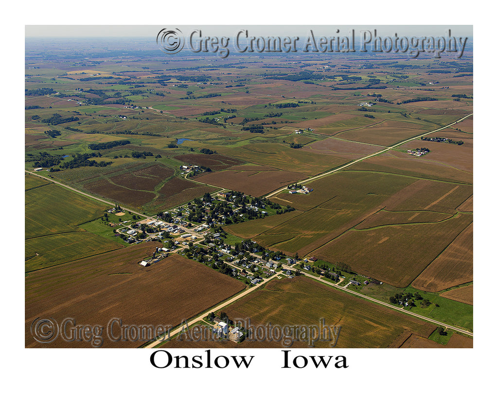 Aerial Photo of Onslow Iowa