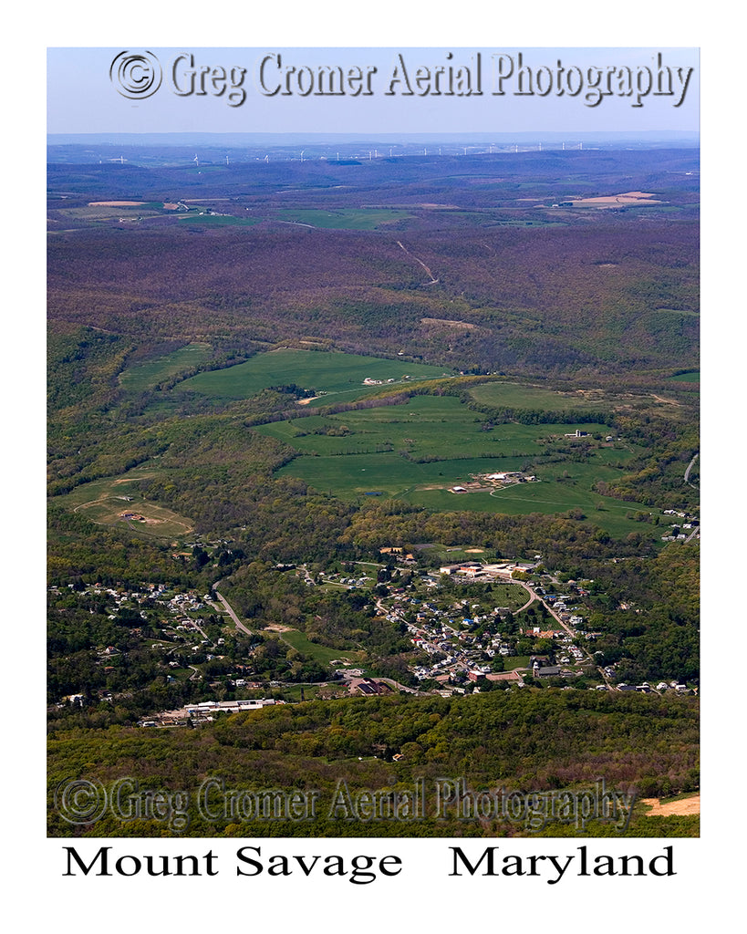Aerial Photo of Mount Savage, Maryland
