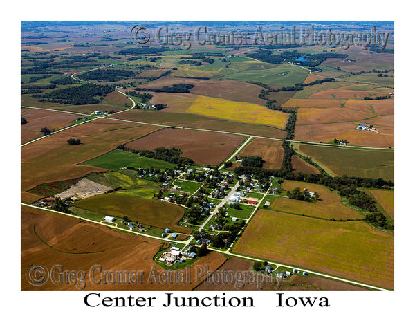 Aerial Photo of Center Junction, Iowa