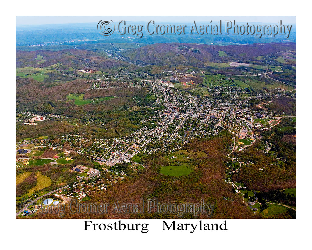 Aerial Photo of Frostburg, Maryland