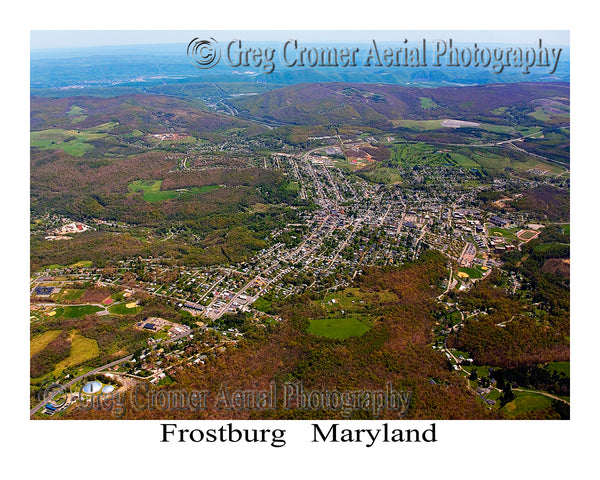 Aerial Photo of Frostburg, Maryland