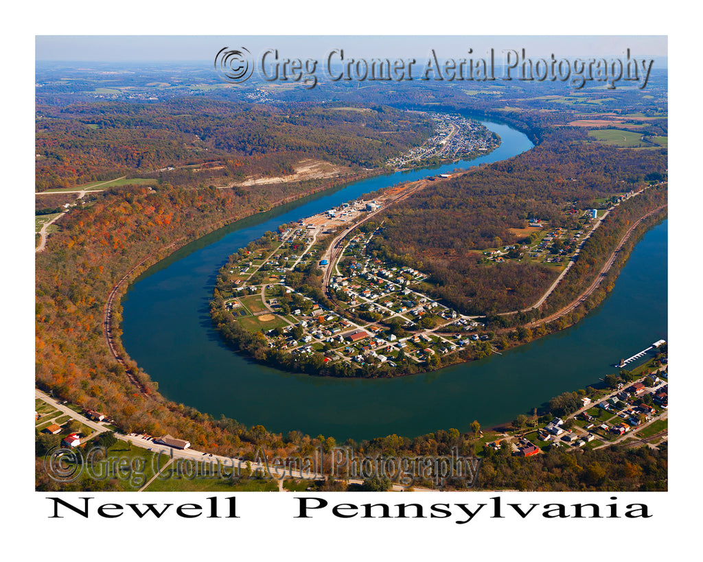 Aerial Photo of Newell, Pennsylvania