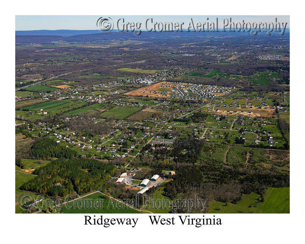 Aerial Photo of Ridgeway, West Virginia
