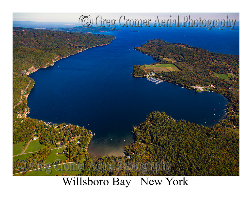 Aerial Photo of Willsboro Bay, New York