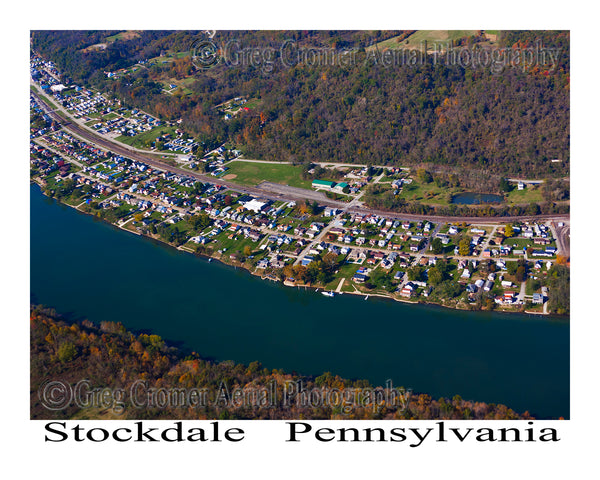 Aerial Photo of Stockdale, Pennsylvania