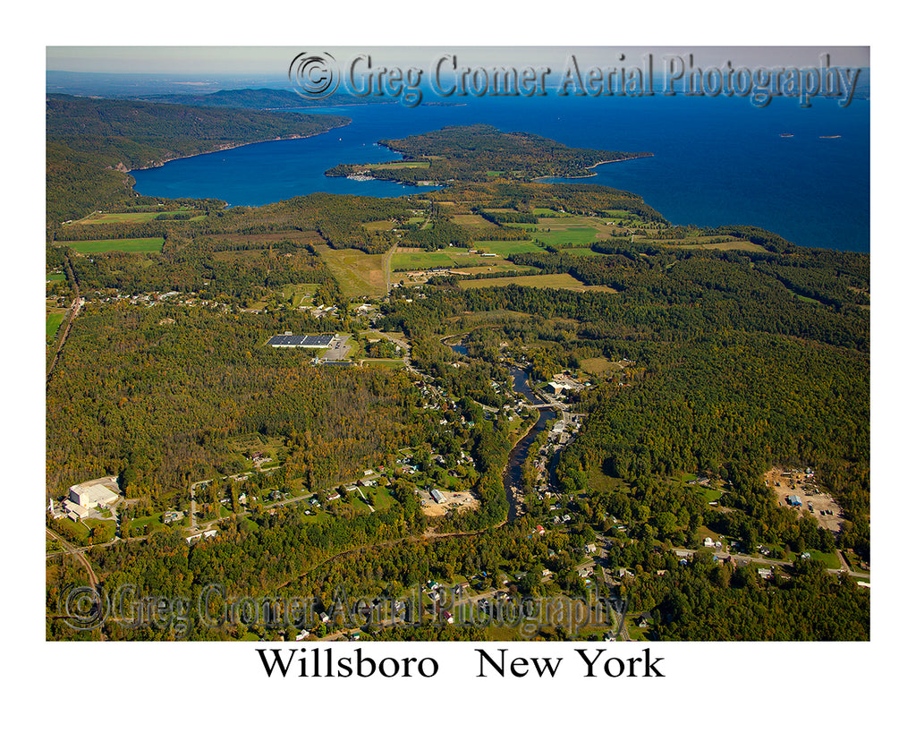Aerial Photo of Willsboro, New York