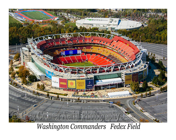 Aerial Photo of Washington Commanders Stadium - Fedex Field - Largo, Maryland