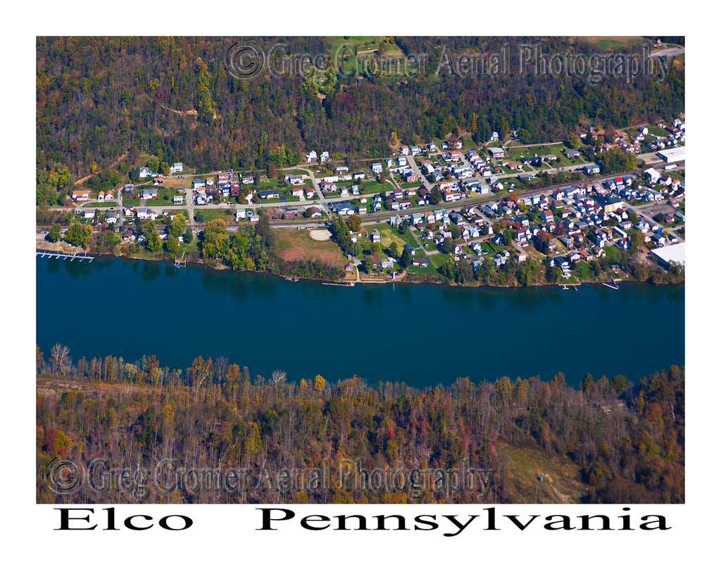 Aerial Photo of Elco, Pennsylvania