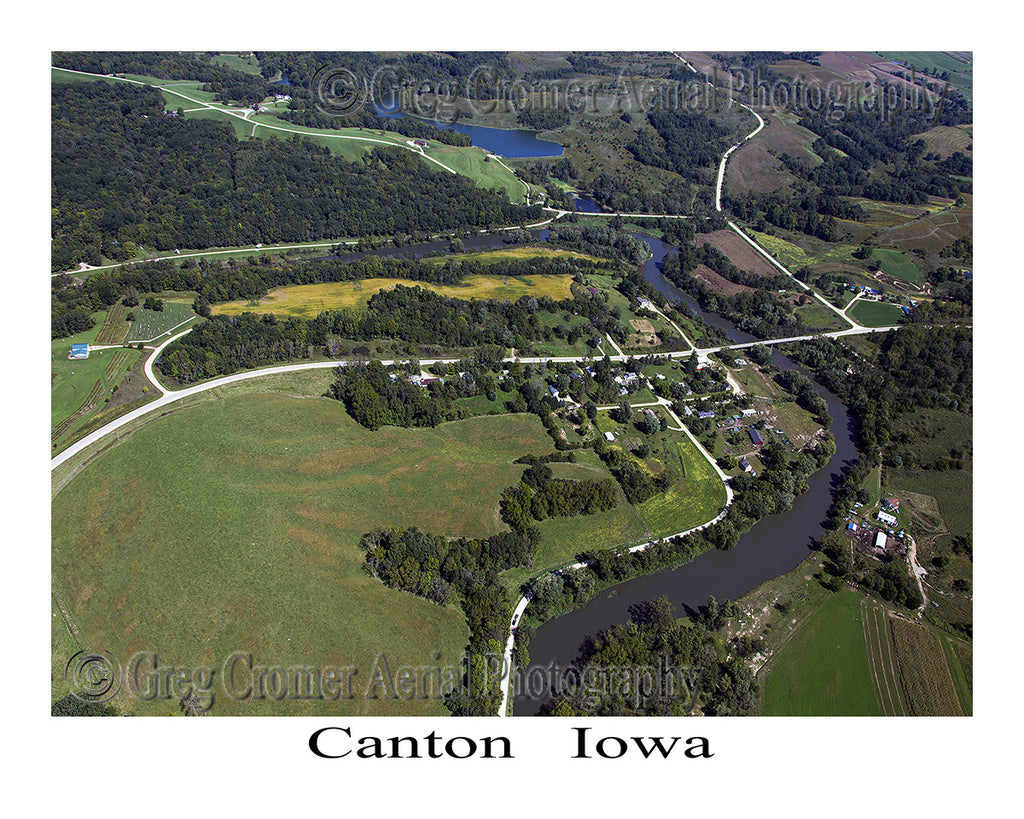 Aerial Photo of Canton Iowa