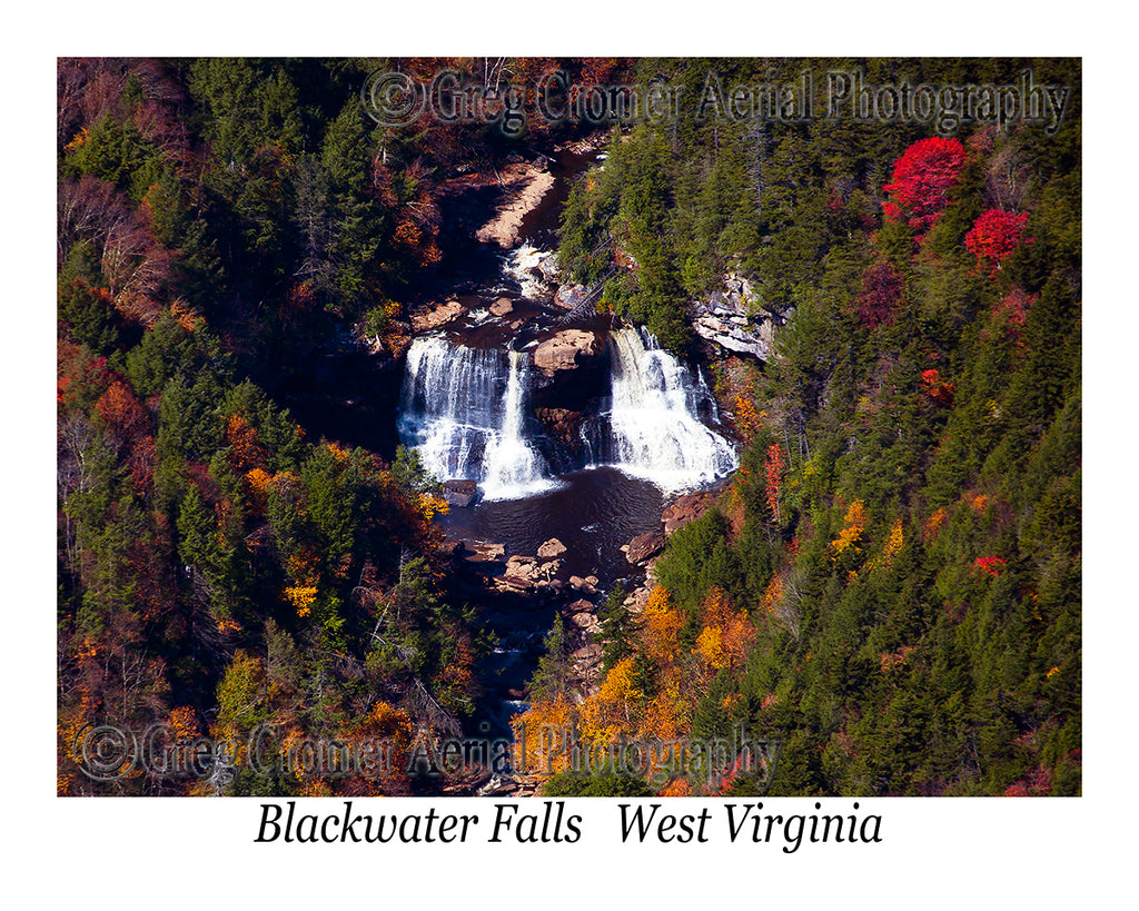 Aerial Photo of Blackwater Falls - Davis, West Virginia