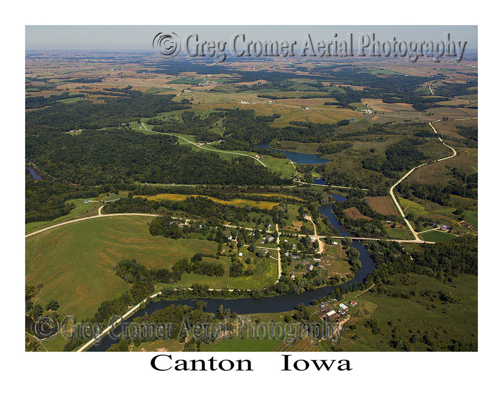 Aerial Photo of Canton Iowa