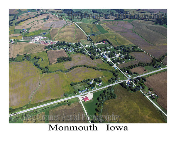 Aerial Photo of Monmouth Iowa