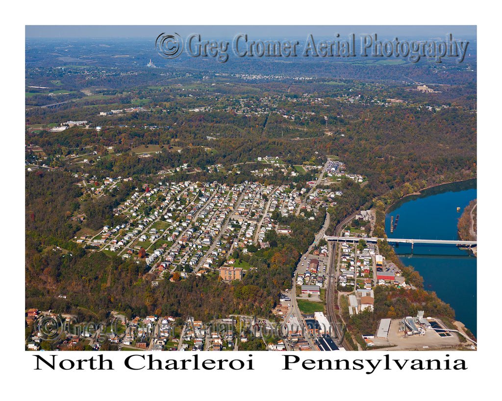 Aerial Photo of North Charleroi, Pennsylvania