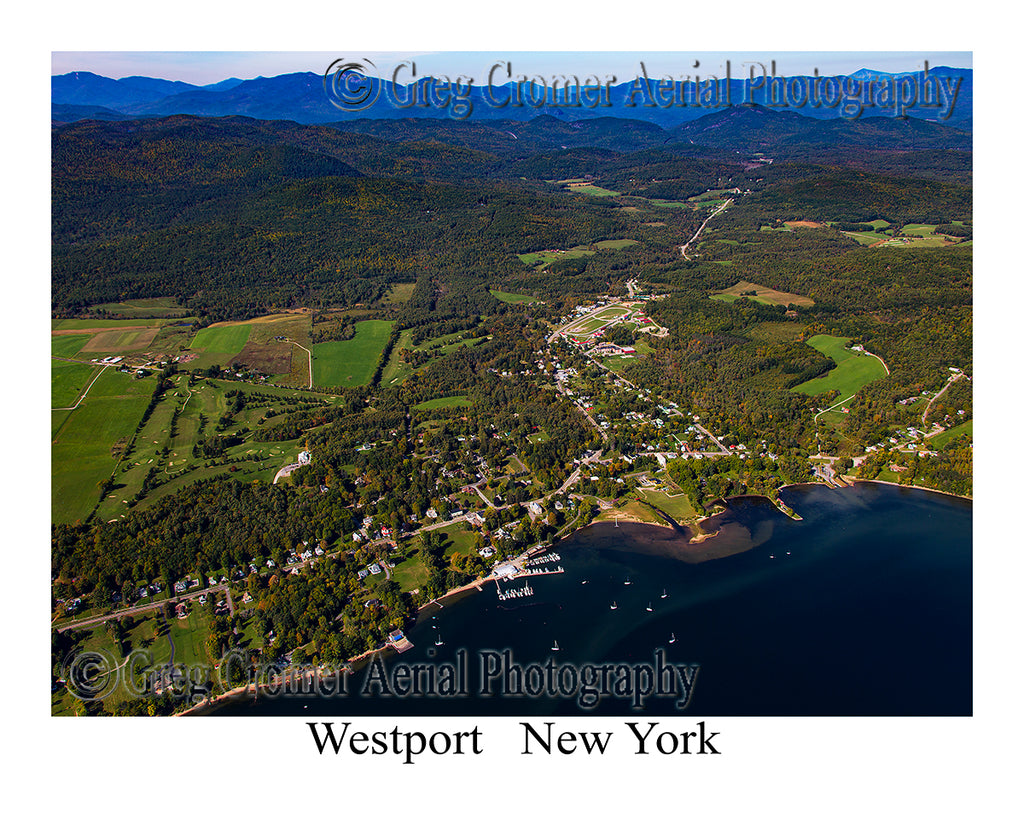 Aerial Photo of Westport, New York