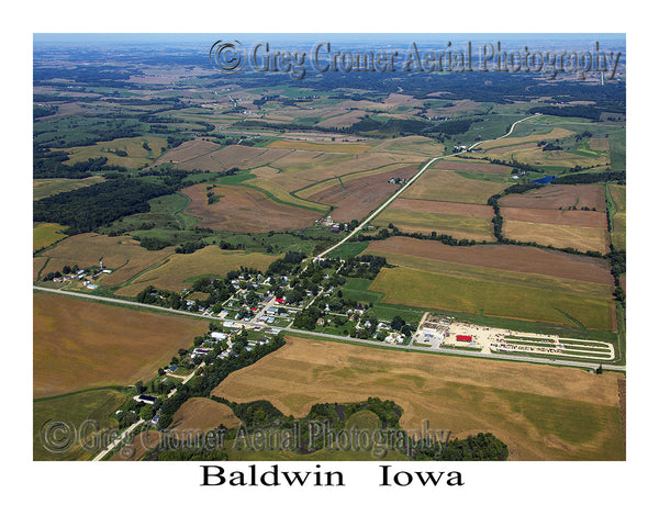 Aerial Photo of Baldwin Iowa