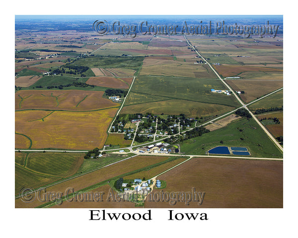Aerial Photo of Elwood Iowa