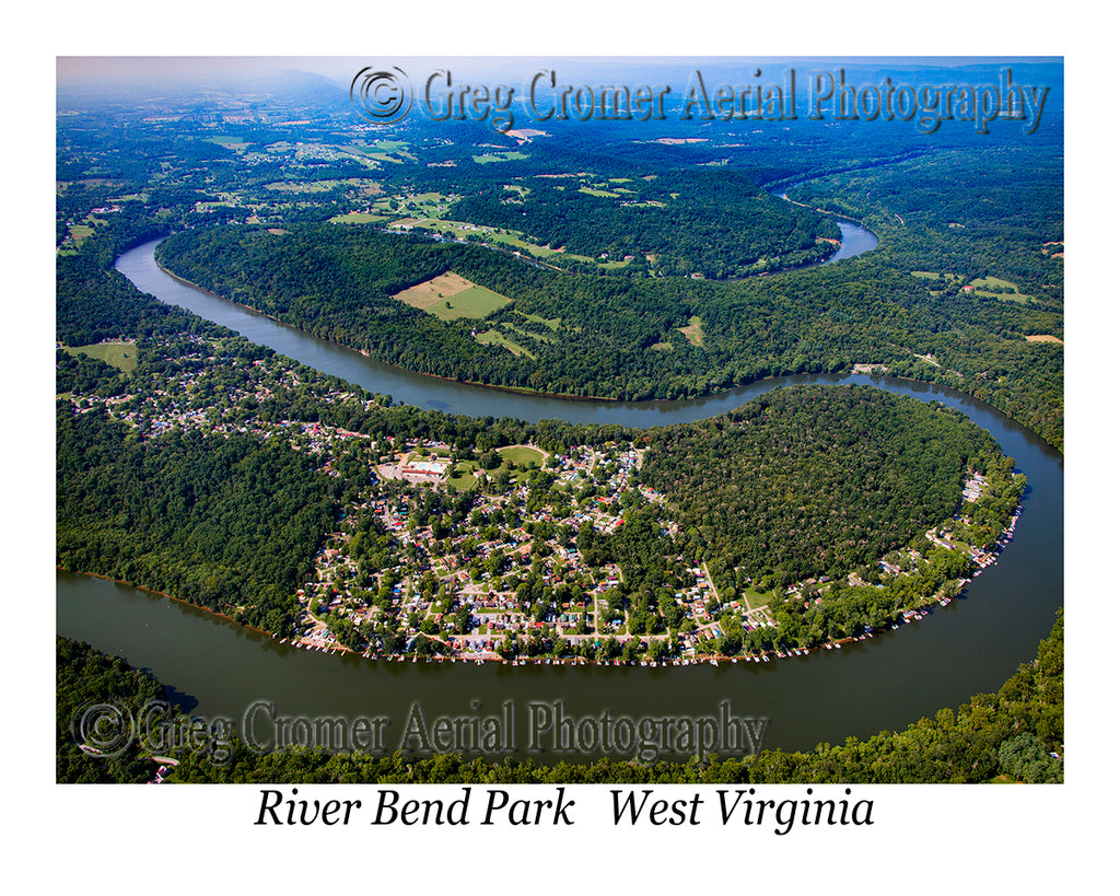 Aerial Photo of River Bend Park - Falling Waters, West Virginia
