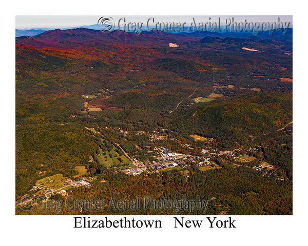 Aerial Photo of Elizabethtown, New York