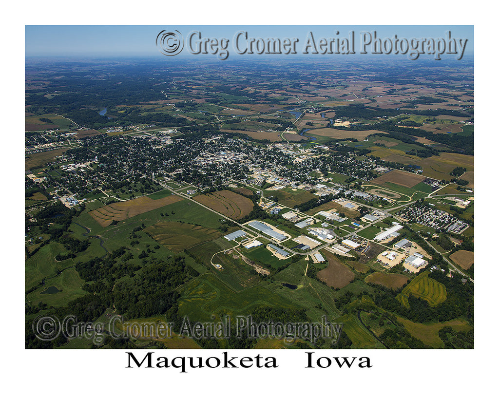 Aerial Photo of Maquoketa Iowa