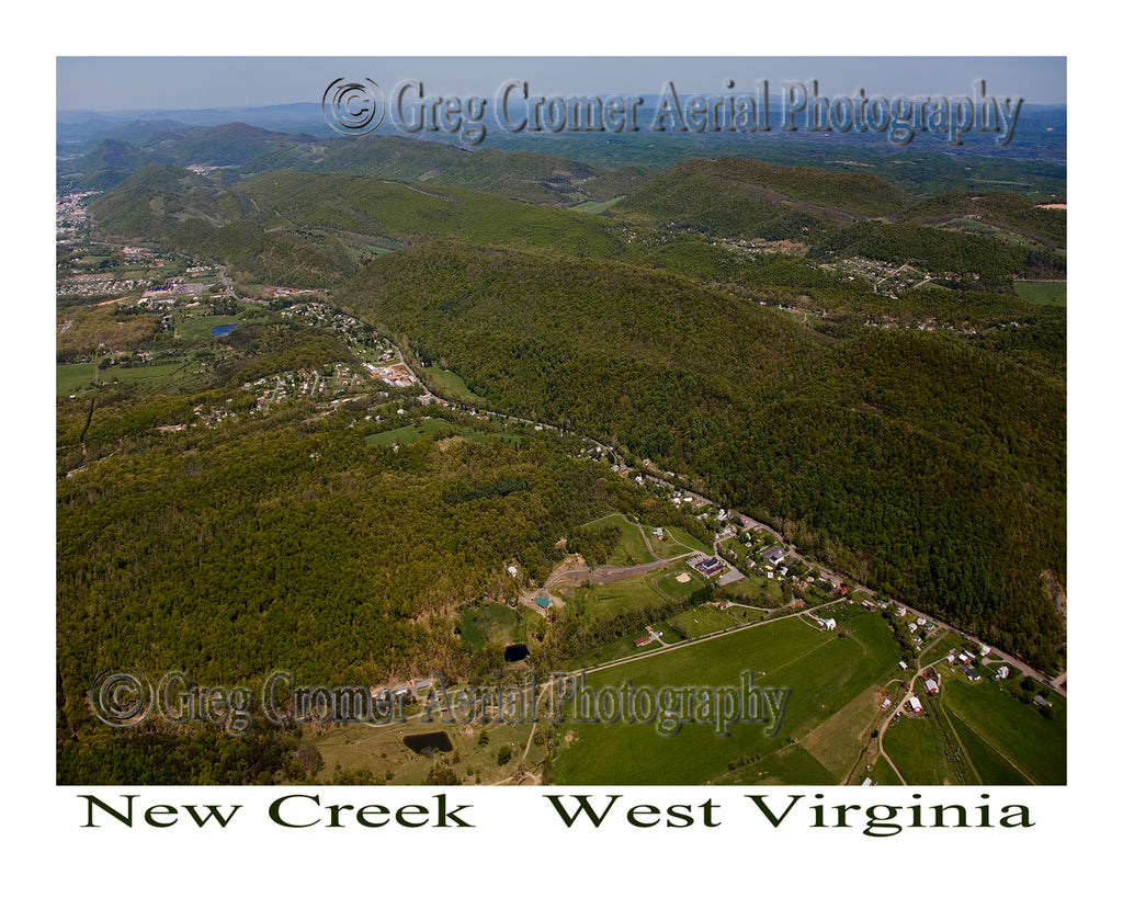 Aerial Photo of New Creek, West Virginia